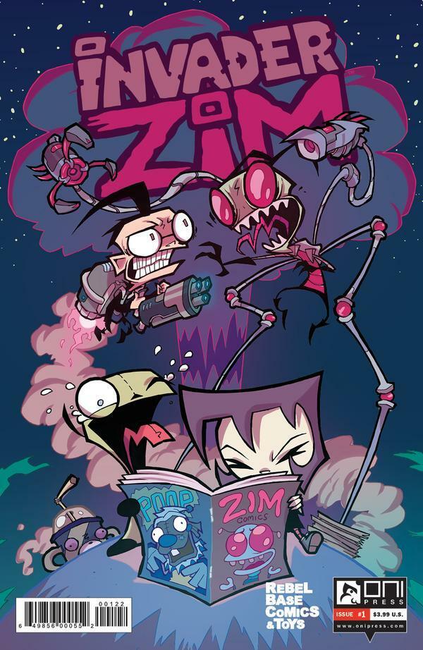 INVADER ZIM #1 Oni Press REBEL BASE COMICS Variant Enter the Florpus NETFLIX NM LTD to 1500 Copies