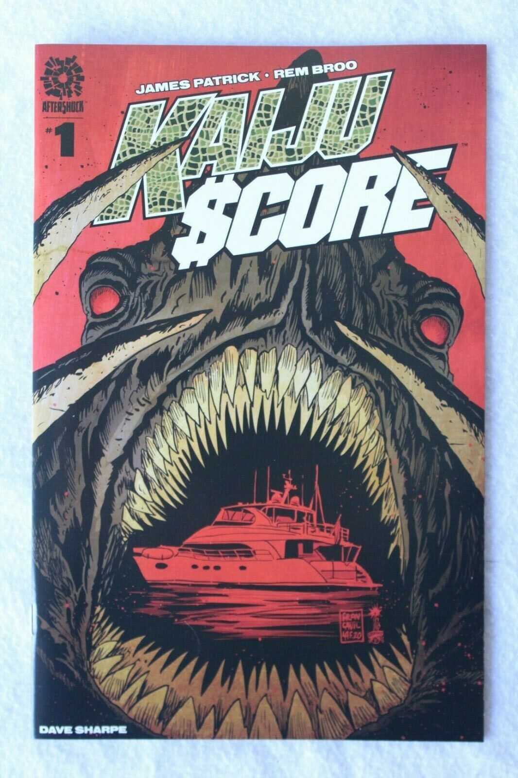 Kaiju Score #1 Francesco Francavilla Variant Cover Aftershock Comics LTD to 300 Copies