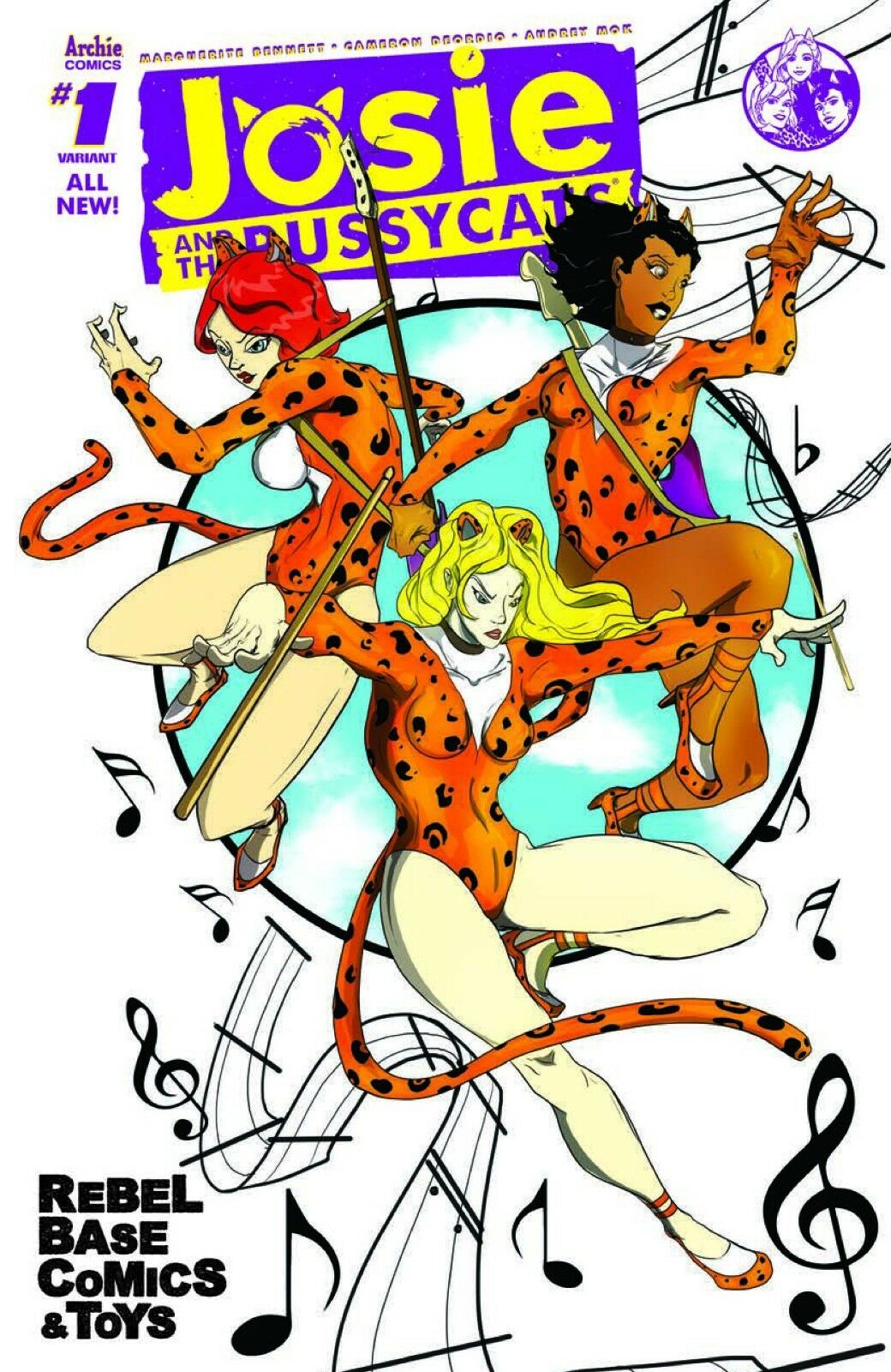 JOSIE & THE PUSSYCATS #1 Rebel Base Variant Limited to 500 Copies ARCHIE Comics